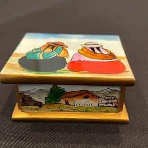 Felix Espinoza Vargas Original
Artwork Signed Trinket Box...